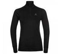 Odlo Thermal Underwear for Women Active Warm I Long-Sleeved Thermal Shirt I Warm ski Underwear I Long-Sleeved Thermal Shirt with Collar and Half Zip I Women Black