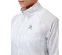 Odlo Women's Zeroweight Print Jacket in White - Lightweight Running Essential