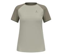 Odlo X-Alp Trail Short Sleeve T-shirt beige verdoso Women - S