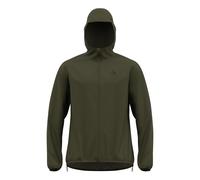 Odlo - Waterproof trail running jacket - X-Alp Waterproof Jacket M Deep Depths for Men in Recycled Polyester - Size M - Khaki Khaki M