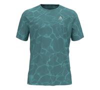 Odlo Zeroweight Chill-Tec Crew Neck Running Shirt Men - Blue Grey, Size L