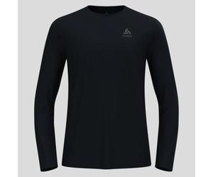 Odlo Zeroweight Crew Neck Long Sleeve Tee Black L - Lightweight, breathable comfort for running and training.