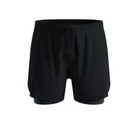 Odlo Zeroweight Print 5in 2in1 Running shorts Men-black, Size M