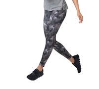 Odlo Zeroweight Print Reflective Long Running Tights, Black/Grey, Size S - Lightweight, reflective for enhanced visibility and comfort during training
