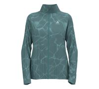 Odlo Zeroweight Print Running Jacket Women-Blue Grey, Size XL