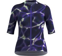 ODLO Zeroweight Pro Print Tshirt S/u Collar S/s Full Zip W - Women - Purple / Black / White - size XS- model 2025 XS