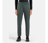 Odlo Zeroweight Running Trousers - Regular Length, Warm Green, Perfect for Cold Weather Conditions