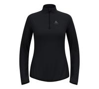 Odlo Zeroweight Warm Mid Layer 1/2 Zip Running Shirt Women - Black, Size S