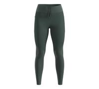 Odlo Zeroweight Warm Reflective Running Tights Women - Olive, Size L