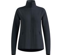 Odlo - Zip-up fleece - Mid Layer Full Zip Essential Grid Fleece W Black Melange for Women - Size XS Black XS