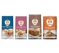 Odlums Irish Baking Mix Variety, White Scone, Fruit Scone, Farmhouse Brown Bread, Brown Soda Bread