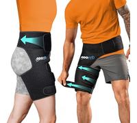 ODOFIT UNIQUE Support Brace for Groin Quadricep Thigh Wrap Hip Pain - Pulled Hamstring Compression Sleeve for Men/Women - Injury Strap Relief for Muscle Strain Tendonitis Sciatica Nerve Pain