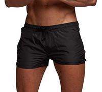 ODOKEI Mens Swim Shorts Short Swimming Trunks Board Beach Surf Cargo Shorts Men Men's Swimwear Boardshorts Bathing Suits Quick Dry Swimming Trousers Swim Pants Sport Leisure with Pockets Plain