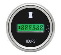 Odometer 52mm Electronic Hour Meter LED Digital Hours Gauge Counter Universal For Motorcycle Tachometer