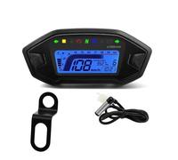 Odometer Display Motorcycle Tachometer 10000rpm Digital Moto Dashboard 7 Colors Adjust With Odometer For 1 2 4 Cylinder