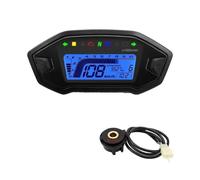 Odometer Display Motorcycle Tachometer 10000rpm Digital Moto Dashboard 7 Colors Adjust With Odometer For 1 2 4 Cylinder