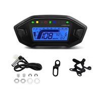Odometer Indicator Universal Motorcycle Digital Speedometer Tachometer Dashboard 10000 RPM Instrument Panel Meter LED Display For 2 4 Cylinder