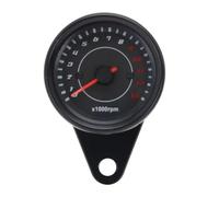 Odometer Motorcycle DC 12V Universal Tachometer Electronic Tach Meter Speedometer Gauge LED Backlight 13000 RPM