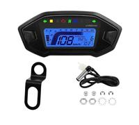 Odometer Motorcycle LED Digital Tachometer 013000RPM 7 Colors Backlight Dashboard with Sensor Universal For 1,2,4 Cylinder