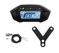 Odometer Motorcycle LED Digital Tachometer 013000RPM 7 Colors Backlight Dashboard with Sensor Universal For 1,2,4 Cylinder