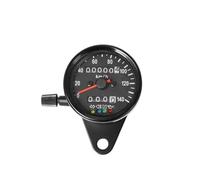Odometer Motorcycle Universal KM/H Electronic Speedometer with LED Backlight Dual Odometer Gauge Vintage Tachometer Instrument
