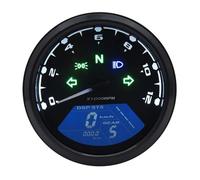Odometer Motorcycle Universal Speedometer 12000RMP LCD Odometer Tachometer 1-4 Cylinders Motorbike Gauge Digital Dash