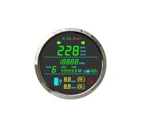 Odometer Speedometer 85mm Motorcycle GPS Speedometer Odometer Tire Pressure Tachometer Fuel Level Gauge Volt Gear For 12V 24V Motorbike