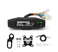 Odometer Speedometer Odometer Gauge 12V Universal Motorcycle Speedometer Oil Meter Tachometer Panel With Signal Light Indicator