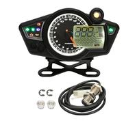 Odometer Speedometer Universal Digital Motorcycle Odometer Speedometer Tachometer Meter Motorbike Moto Dashboard 12V 0-14000 RPM