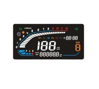 Odometer Universal Motorcycle Digital Speedometer Motobike Dashboard LED Tachometer Odometer with Multi-Function Indicator Light