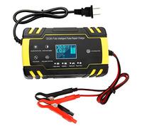 ODOMY 12V/24V Smart Battery Charger | Pulse Repair Charger with LCD Display | Intelligent Mode Overvoltage Protection Temperature Monitoring for Car, Truck, Motorcycle, Boat, SUV, ATV