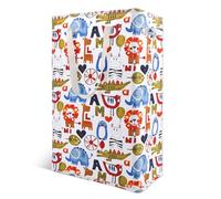 Odonata Slim Laundry Hamper Handles Collapsible Laundry Basket Thin Dirty Clothes Basket Narrow Laundry Bag Foldable Dirty Hamper 48L (Animal)