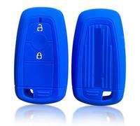 Odongk Silicone Key Holder For F-ord Ranger For R-aptor Pickup Car Key Cover Case For S-mart Remote Control Key Accessories Shell Fob Protection-Blue