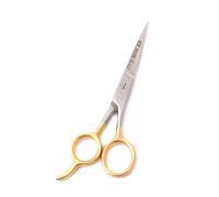 OdontoMed2011 PROFESSIONAL BARBER HAIR DRESSING SCISSORS 5.5"""" HAIR CUTTING SCISSORS/BARBER SHEARS - ICE TEMPERED - STAINLESS STEEL GOLD PLATED O