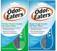 Odor-Eaters Bundle Trainer Tamer Super Tough Insoles 2 Pack