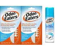 Odor-Eaters Ultra Comfort Insoles x 2 Plus x 1 Foot & Shoe Spray 150 ml Bundle