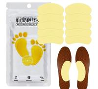 Odor Insoles Sticker Shoe Deodorizer Long Lasting Smell Remover Odor Eliminator Spray Lemon Scented Foot Care Pads Long Lasting Freshness For Sneakers Boots Athletic Shoes Daily Use
