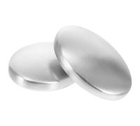 Odor Remover Bar Soap Stainless Steel 2pcs for Kitchen Use | Oval Dish Styled, Soap Free Cleaning Aid, Silver Finish, Indoor Cleanup after Onions, Fish and Spices