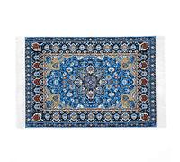 Odoria 1/12 Scale Dolls House Miniature Carpet Rug Dollhouse Accessories, Blue