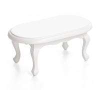 Odoria 1/12 Scale Dolls House Miniature Coffee Table Miniatures Dollhouse Furniture Accessories, White