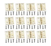 Odoria 1/12 Scale Dolls House Miniature Door Hinges 12Pcs and Screws 48Pcs Dollhouse Accessories