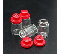 Odoria 1/12 Scale Dolls House Miniature Salt and Pepper Shaker 4Pcs Dollhouse Kitchen Accessories