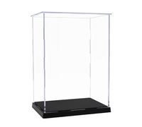 Odoria Display Case Clear Box: 25 cm for 20 cm Tall Statue Trophy - Acrylic Protector for Dolls Action Figures - Transparent Showcase Storage Collectibles Easy Assembly