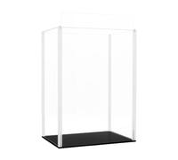 Odoria Display Case Tall Box: 40 cm for 1/6 Scale Figures Dolls with Sliding Door - Clear Acrylic Glass Showcase Trophy - Thick Protector Storage Bins Collectibles Assembly Required