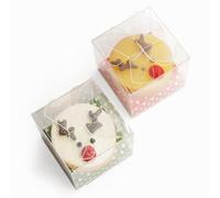 Odoria Dollhouse Christmas Cake Miniature: 1/12 Scale Dessert Pastries Bakery for Festive Party Picnic - Mini Realistic Baking Food Resin Red Green 2Pcs