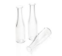Odoria Dollhouse Glass Bottles Miniature: 1/6 Scale Drinking Water Glasses Kitchen Restaurant - Mini Empty Woozy Bottle 3Pcs