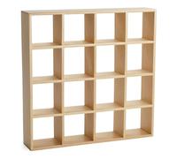Odoria Dollhouse Shelf Bookshelf Miniature: 1/12 Scale Cubes Rack Storage Shelving for Library School Office - Mini Wall Bookcase Organizer - Tiny Wood Modern Furniture