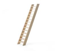 Odoria Dollhouse Step Ladder Miniature: 1/12 Scale Unfinished Construction for Fairy Garden Rustic - Mini Elf Gnome Wood Furniture for Craft DIY