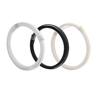 Odorkle 3 Pcs ABS Plastic Guitar Binding Strips Black White Cream-Colored for Acoustic Classic Guitars with Purfling Replacement for Luthiers Guitar Makers