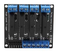 Odorkle 5V Solid State Relay Module 4 Channels High Level Small Body Stable For DC-AC 240VAC 2A Load